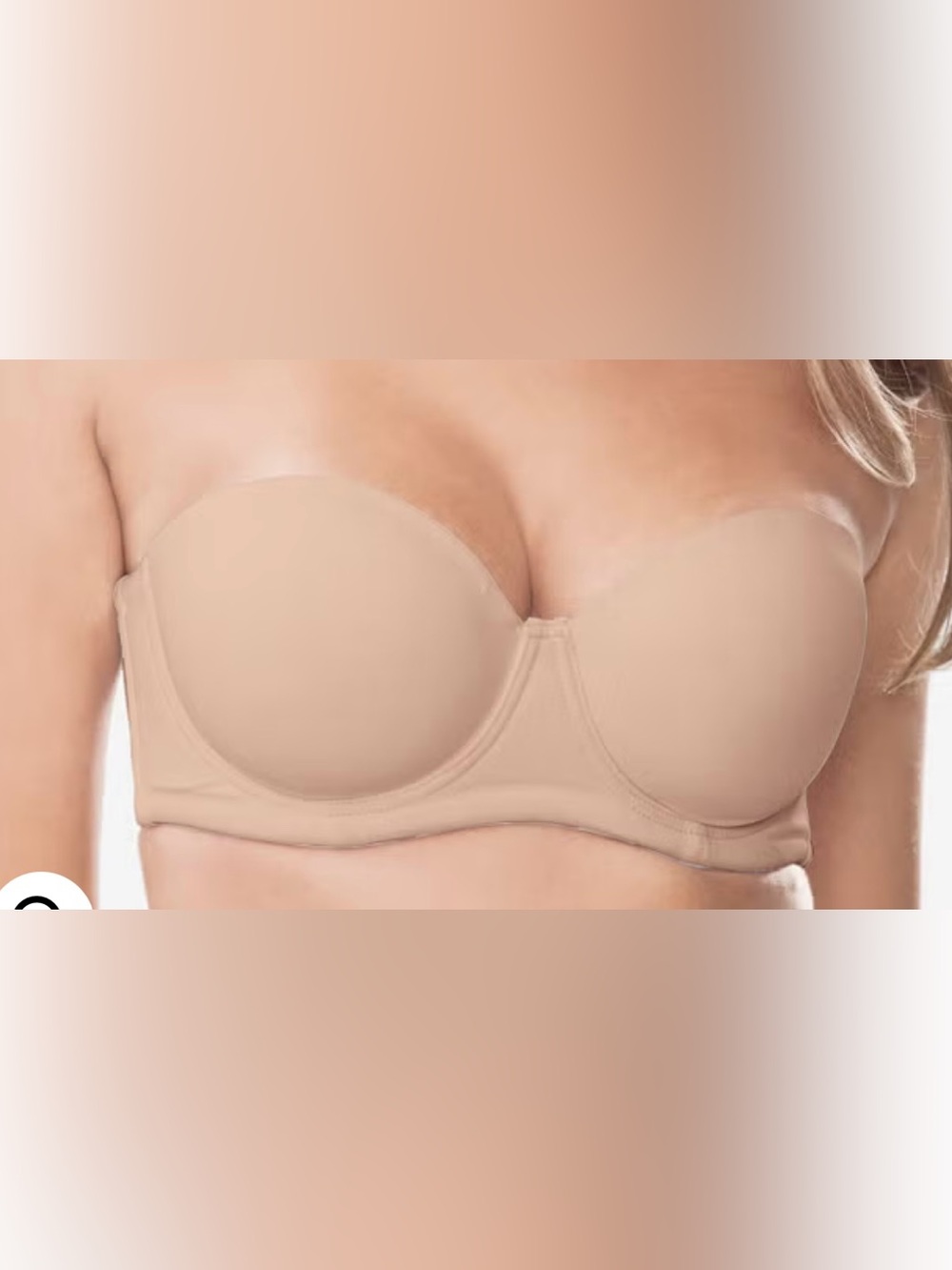 54B Convertible Strapless Bra in Nude
